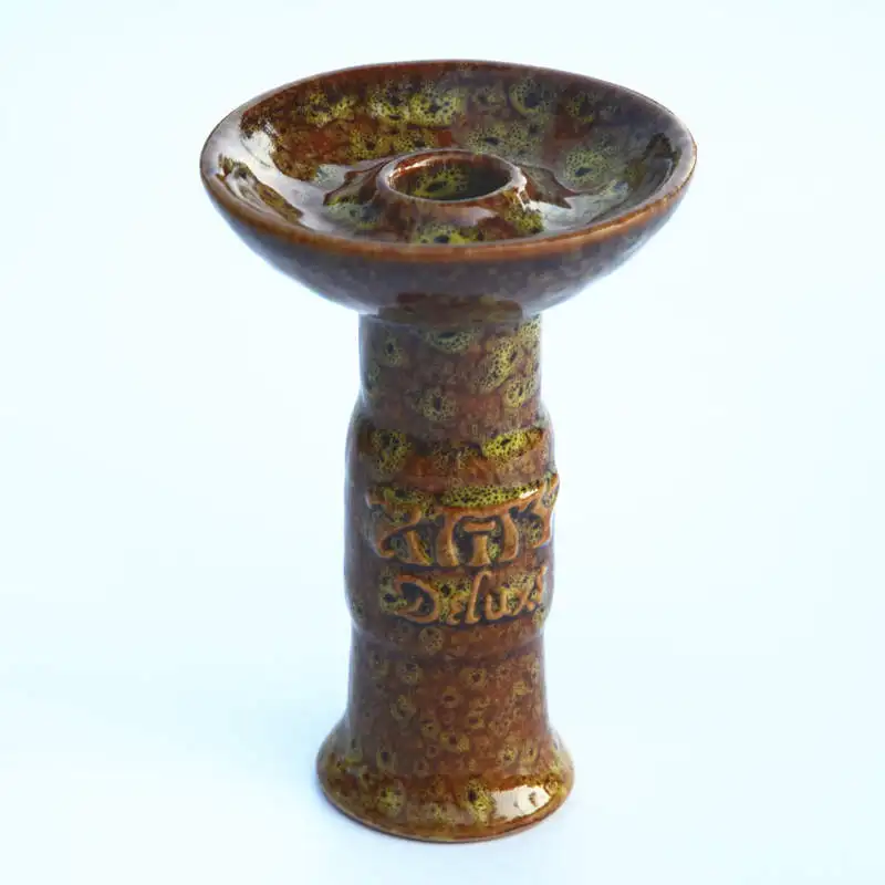 Yellow shisha bowl Керамика одно отверстие Phunnel Amy Shisha случайный цвет кальян чаша головка для табак для кальяна Chicha/наргиле чаша для курения воды - Цвет: Yellow shisha bowl