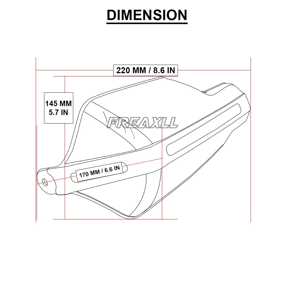 Защита для мотоцикла FREAXLL Yamaha YBR 125 YZF R1 R3 R6 R125 R25 CBR600 YZF600 XVS950 XVS1300 защита рук|Накладки