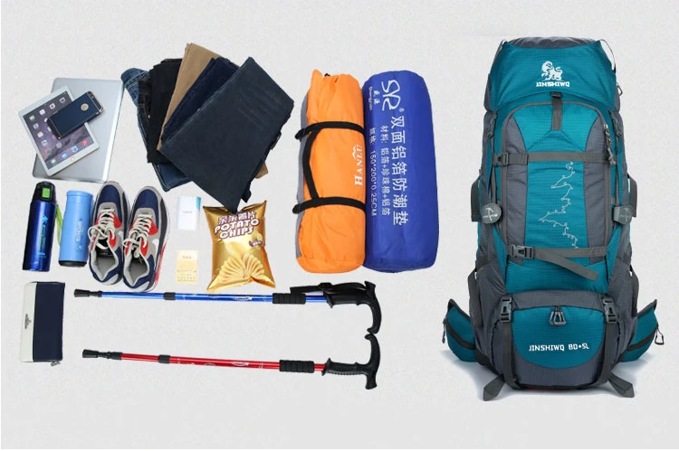 Большой 80+ 5L водонепроницаемый рюкзак для путешествий Camp Hike Mochilas Masculina рюкзак для ноутбука походные сумки для мужчин и женщин