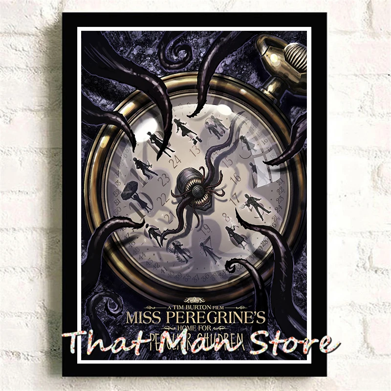 Постер с изображением дома для детей Miss Peregrine 42x30 см|Наклейки на стену| |