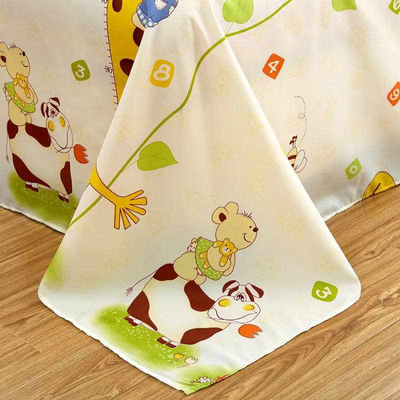 Детские комплекты постельного белья из хлопка с рисунком жирафа постельное