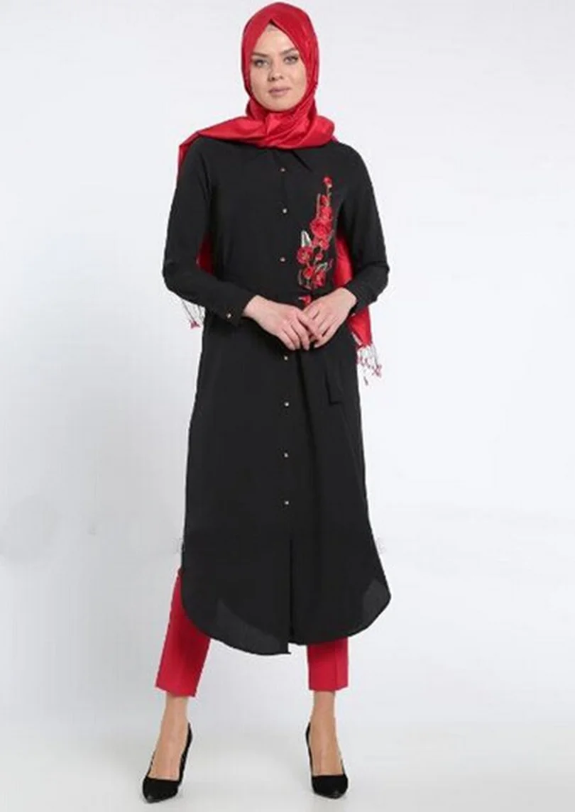 Djellaba Cotton Formal Sale Adult Robe Musulmane Jilbabs And Abayas 2018 New Muslim Embroidered Dress Loose Code Women Abaya |
