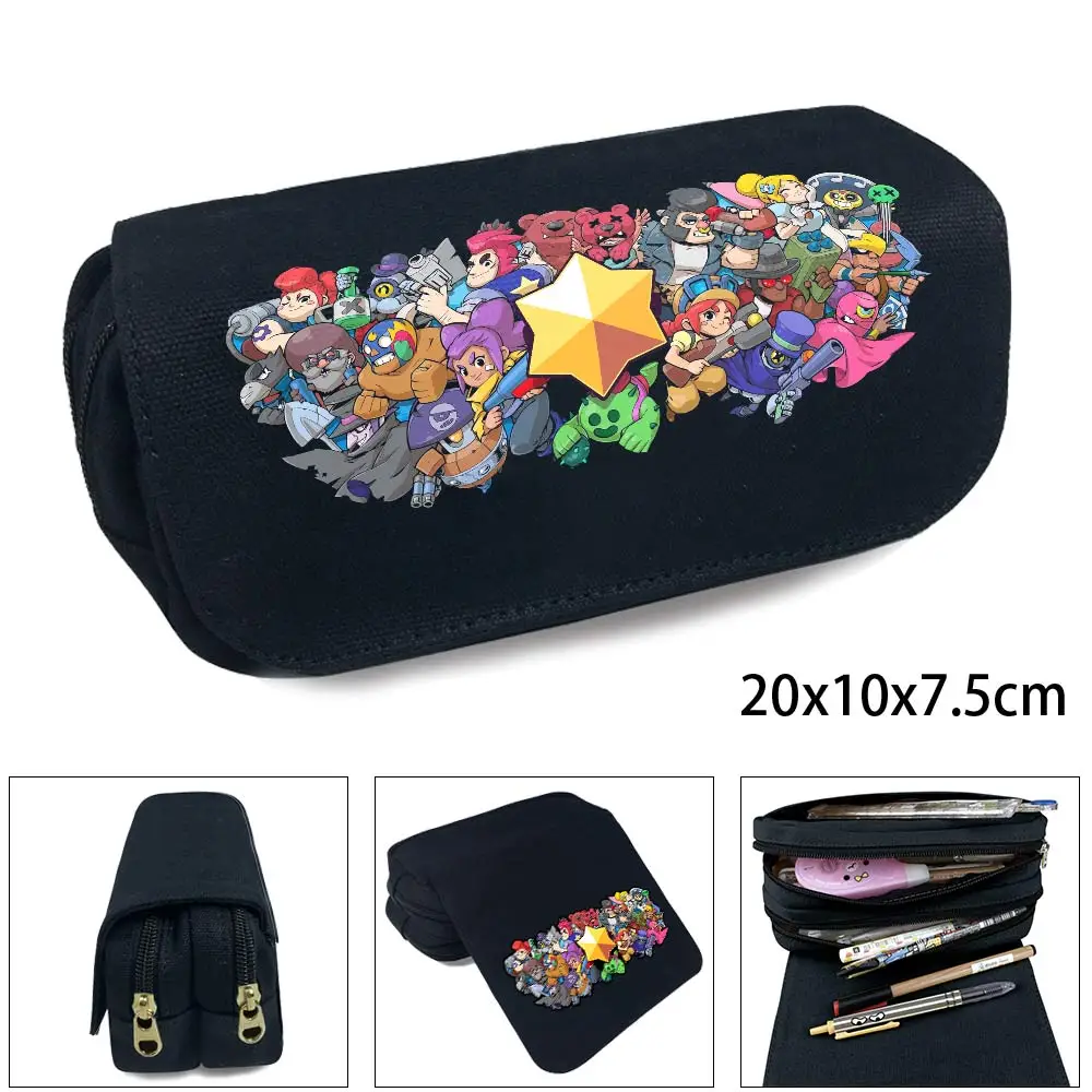 Suncomics Star Brawl холщовый чехол для карандашей на двойной молнии школьные офисные