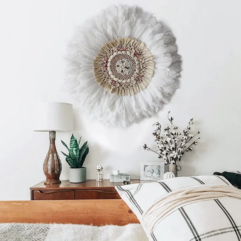 Бесплатная доставка (1 шт./лот) ручная работа под заказ ракушки и перья подвесные