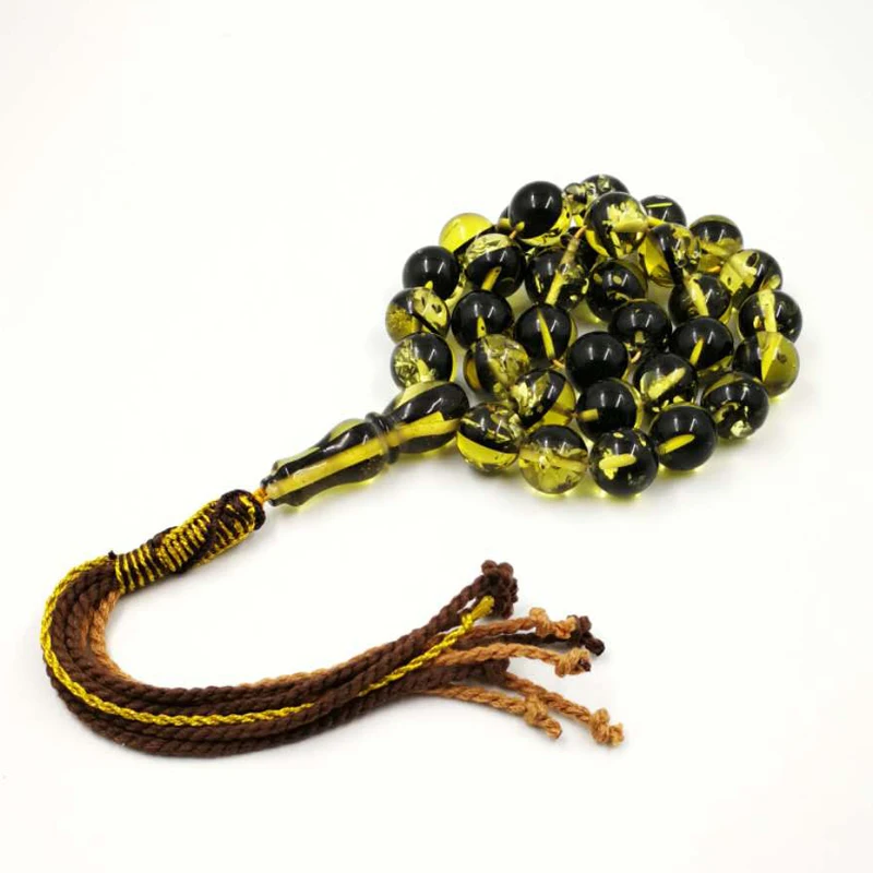 Четки мусульманский человек Tasbih большой Misbaha 33 бусины индивидуальный цвет молитвенные бусины 14 мм ислам мужской подарок для мусульманских ислам Misbaha