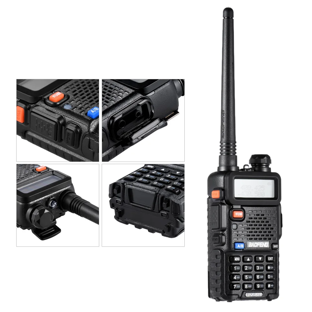 Baofeng UV-5R Двухканальные рации 10 км Портативный Радио CB Радио UV5R Baofeng УФ 5R рации ручной Охота Радио трансивер