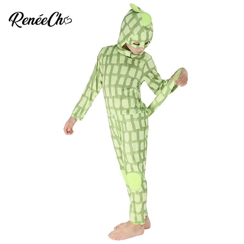 

Детский костюм на Хэллоуин, костюм Хамелеона, костюм ящерицы для мальчиков, костюм животного для костюмированной вечеринки, комбинезон с ка...