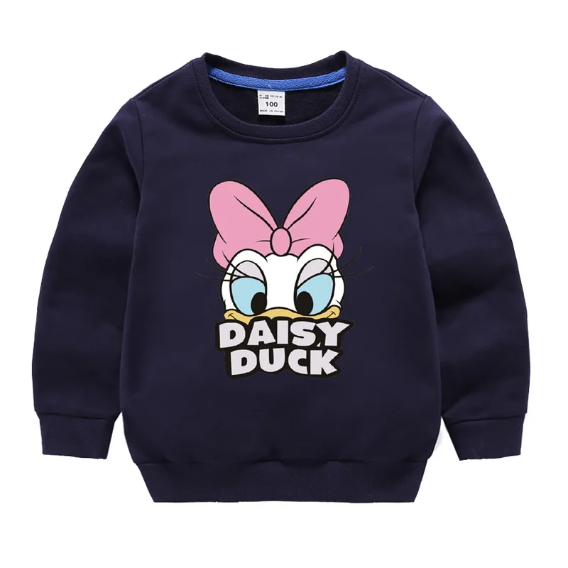 no fleece-4 Одежда для маленьких девочек; коллекция года; сезон осень-зима; флисовая толстовка с рисунком утки; топы для мальчиков; детская хлопковая рубашка - Цвет: no fleece-4