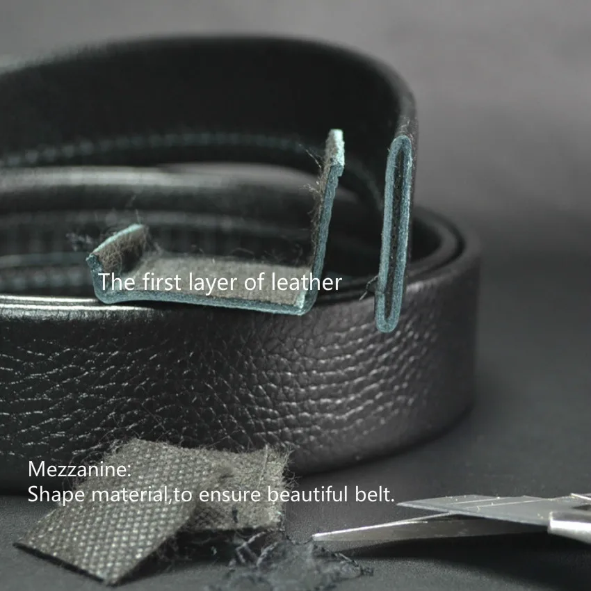 Мужские кожаные ремни с пряжкой без застежек бизнес-ремни Bady гарантированное