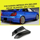 Разветвители для автомобильного заднего бампера, бокового подбородка, губ, фартука, крыльев, разветвители, ПУ, черный праймер для Subaru Impreza 8th 2003 - 2005