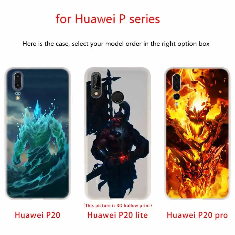 Чехол для телефона Shadow Fiend Dota 2 Huawei P40 P9 P10 P20 P30 Lite чехлы Pro P Smart 2019 мягкий