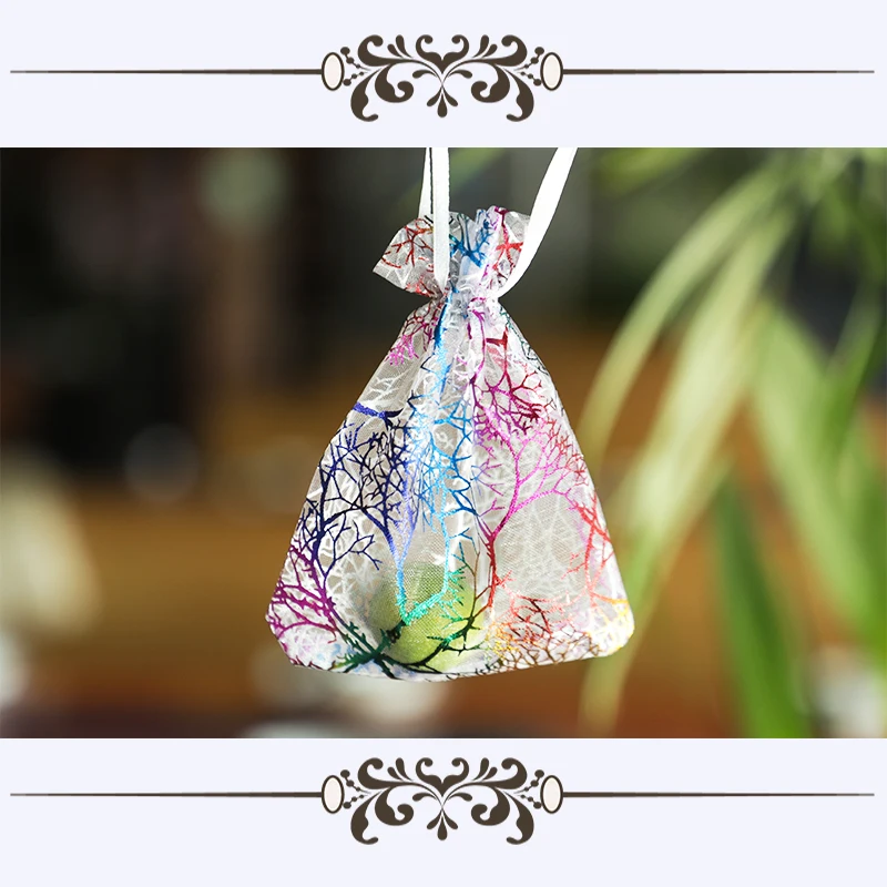 One Dozen Packing Bags Organza Gift Wedding Party Supplies bag Transparent Packets For Dessert and Fruits | Дом и сад