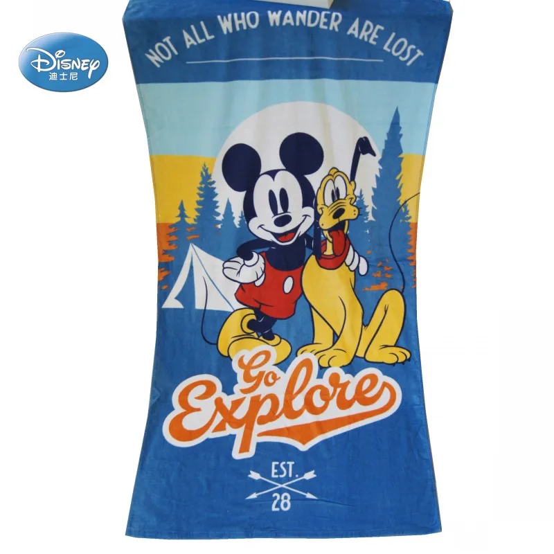 Disney мультфильм красный Минни Микки Маус замороженная ванна/бассейн/пляжное полотенце супермягкий впитыватель хлопок купальное полотенце 75x150 см