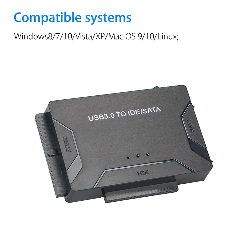 Универсальный переходник для жестких дисков USB3.0 в SATA / IDE внешние три диска 1 диск 3