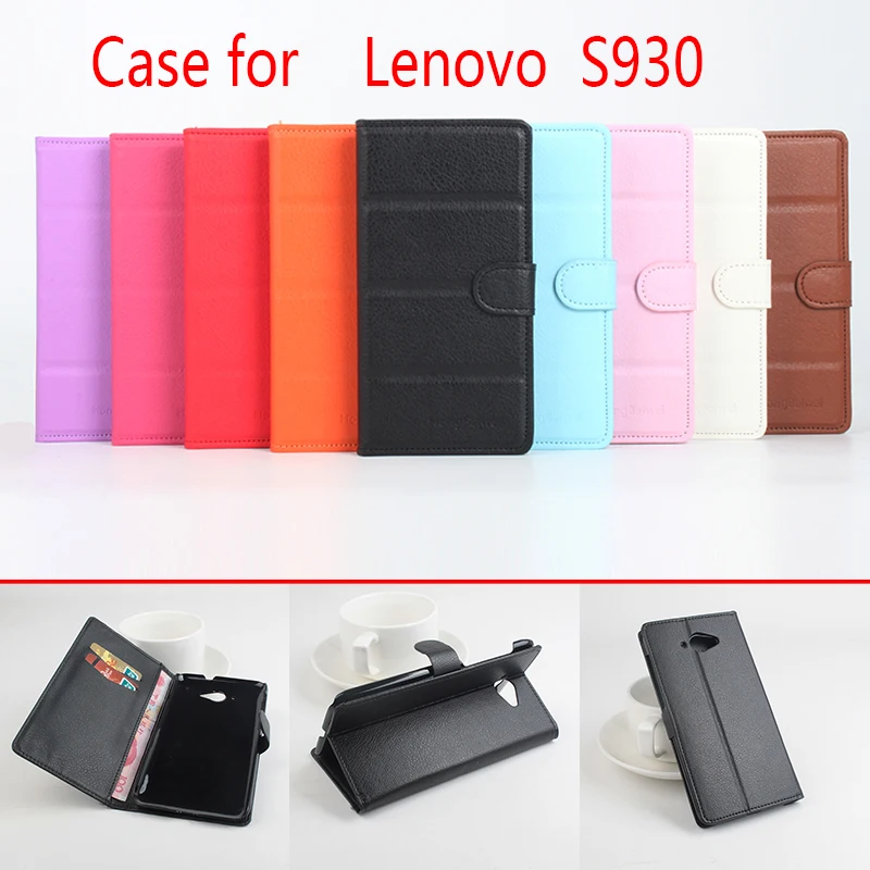 HongBaiwei для lenovo S930 чехол флип роскошный кожаный кошелек сумка винтажный личи