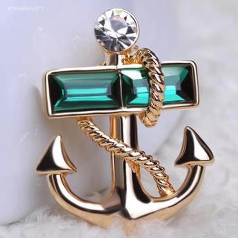 Брошь Якорь в форме глаза бутоньерка для костюма|for men brooch|brooch menmen brooch |