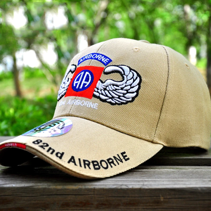 MNKNCL Мужская Американская Армия 82nd Airborne дивизия бейсбольная кепка 3D крылья Кепка