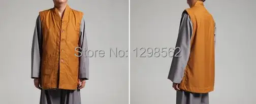 Зимняя тёплая хлопковая буддистская ретро одежда для кунг фу цвет