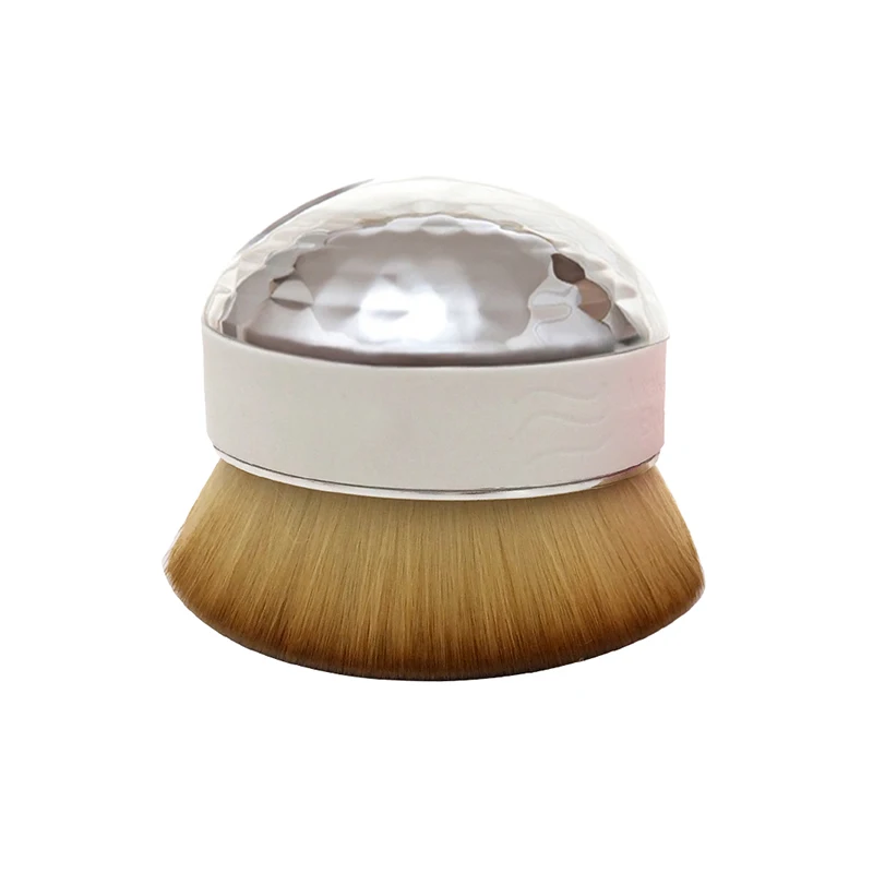 Silver Makeup Brush Jollity эллиптические кисти для макияжа пудра для лица сухие влажные амфибия косметические инструменты для макияжа консилер портативные косметические кисти 1 шт - Handle Color: Silver Makeup Brush