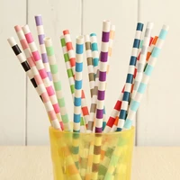 ipalmay 3000pcs party supply sailor striped paper drinking straws wedding decorative cake pop sticks mason jar straws