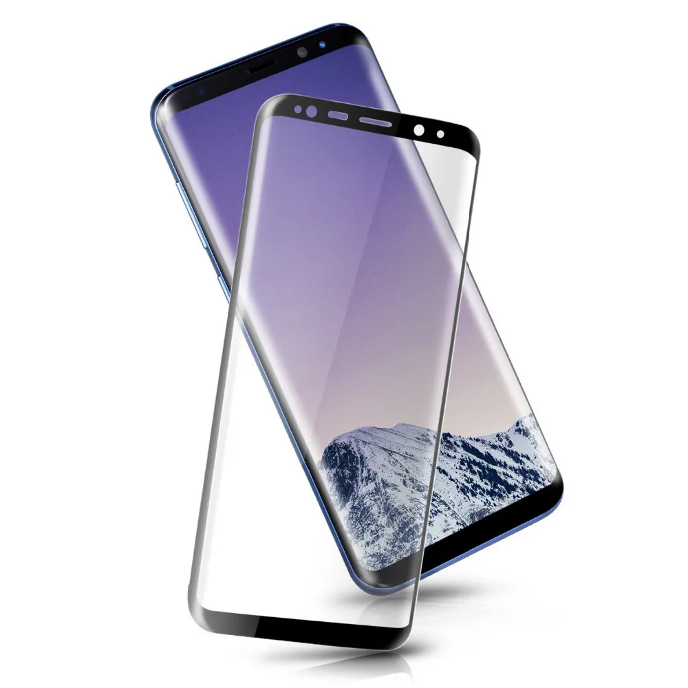9H 3D полностью изогнутый защитный чехол для экрана закаленное стекло Samsung S8/S9 Galaxy S8