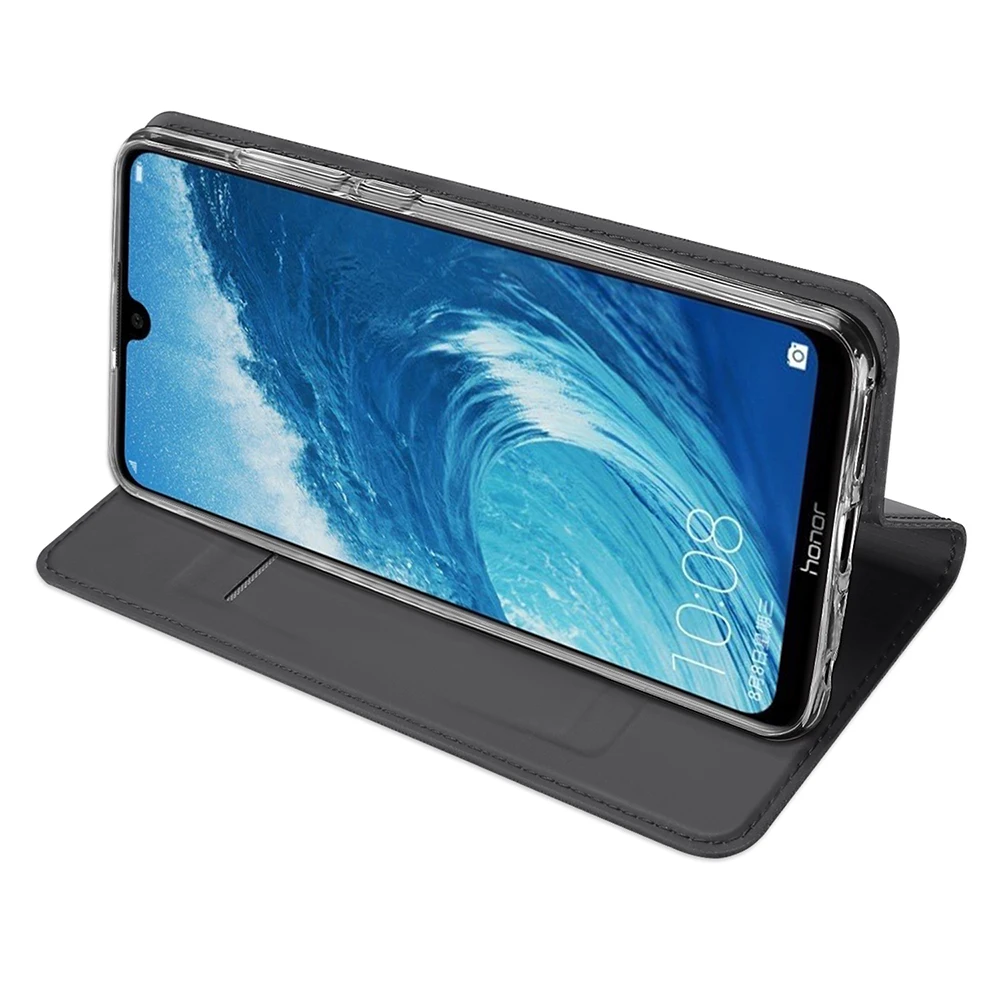 DUX DUCIS искусственная кожа флип чехол для huawei honor 8X Роскошные карты бумажник