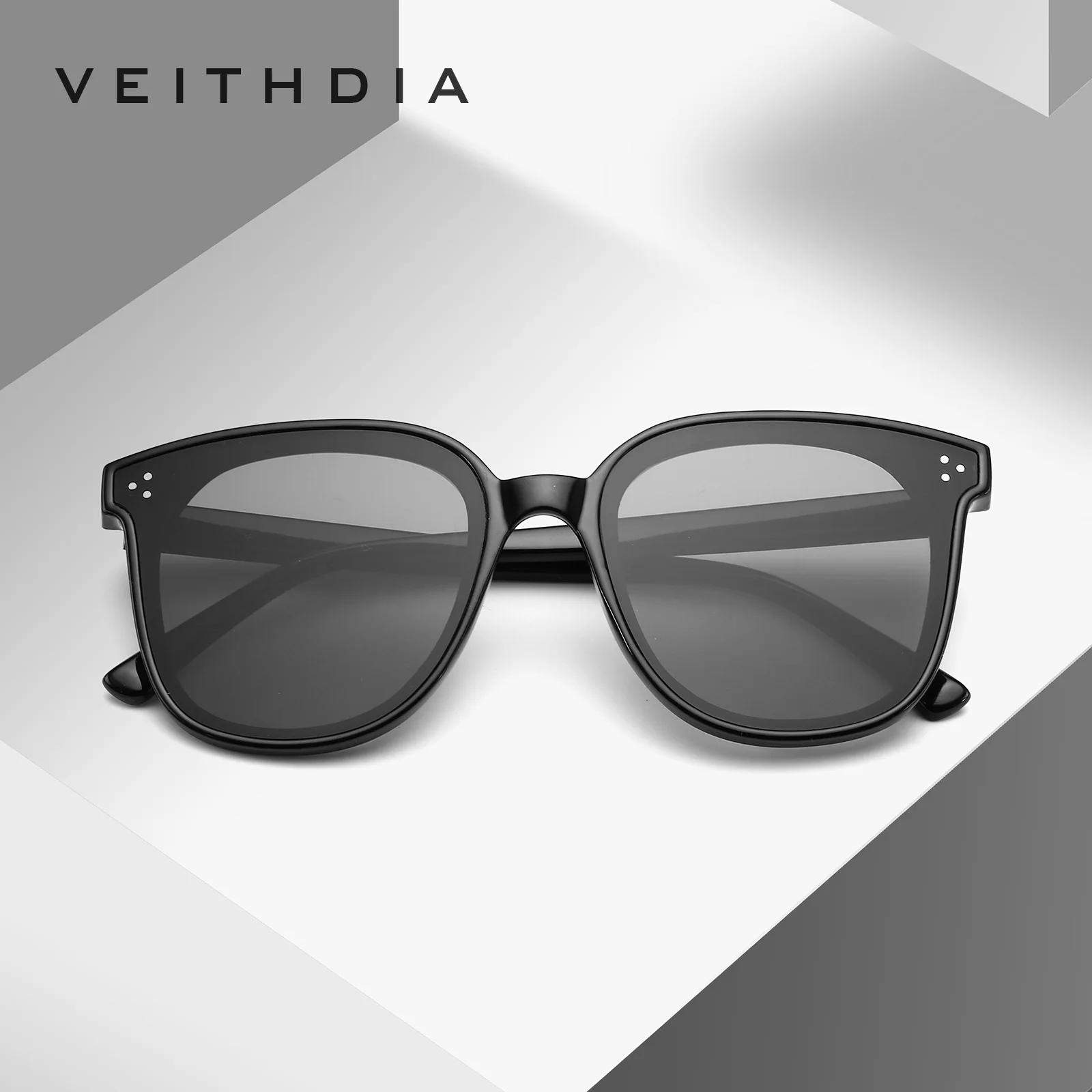 VEITHDIA, брендовые фотохромные женские солнцезащитные очки, поляризационные, зеркальные линзы, винтажные, день и ночь, двойные солнцезащитные очки для женщин 8510