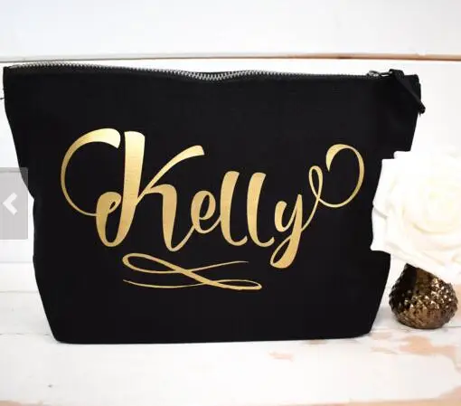 Personalised Bridesmaid wedding Gift Make Up Bags Unique Gift for Bridal Party Bags