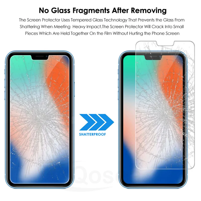 (2 шт) Телефон протектор экрана для iPhone XI XS MAX XR закаленное стекло ультратонкий 9 H