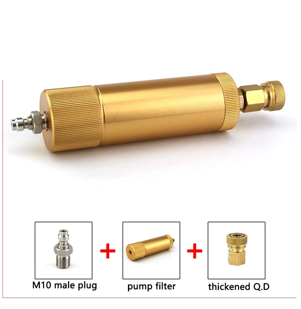PCP Пейнтбол Airforce 300 бар 4500psi ручной насос фильтр M10x1 водно-масляный сепаратор фильтрации воздуха 50 см давление шланг быстрый соединитель