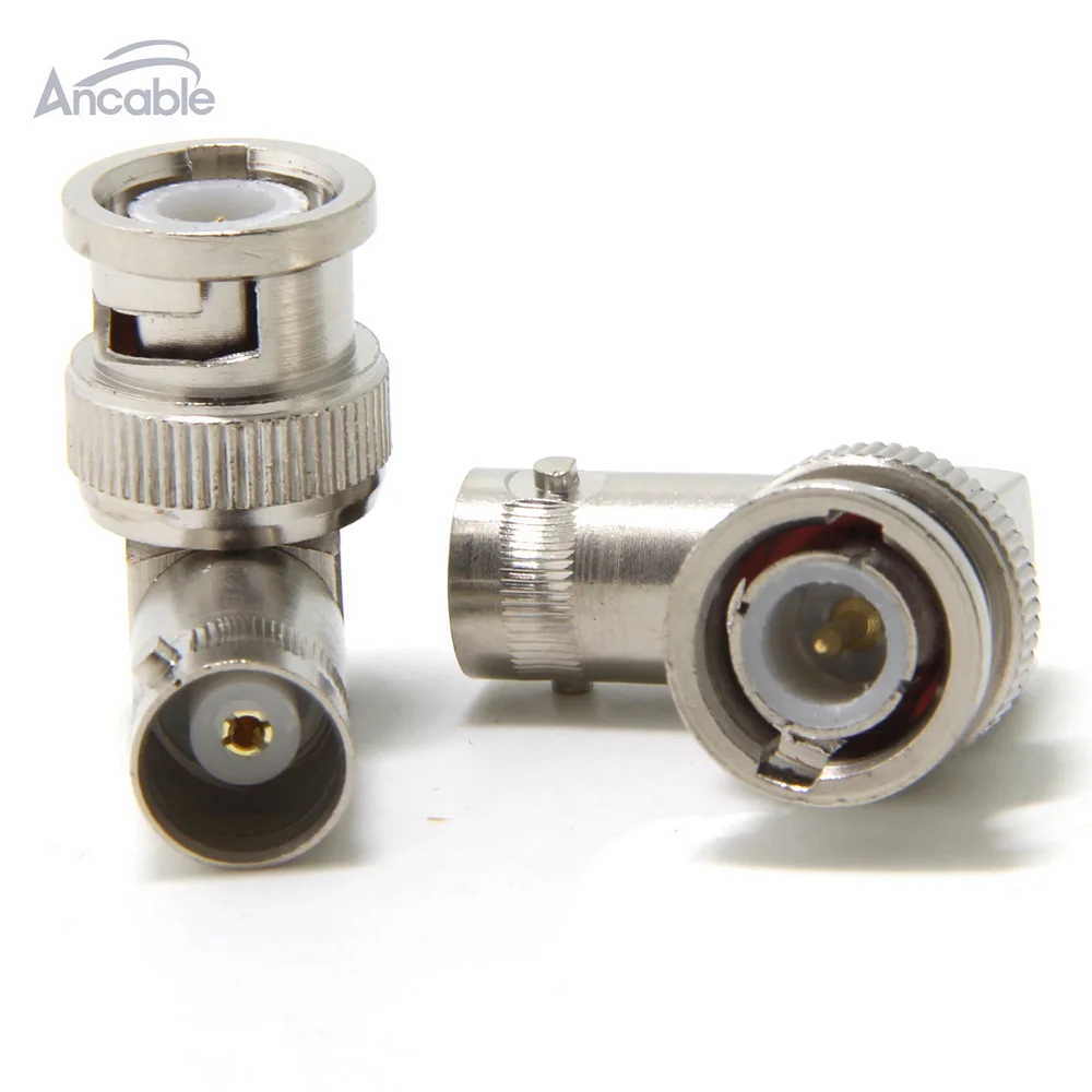 2 шт. адаптер 90 градусов BNC штекер к гнезду Разъем RF прямой угол M/F|adapter plug|female plugmale