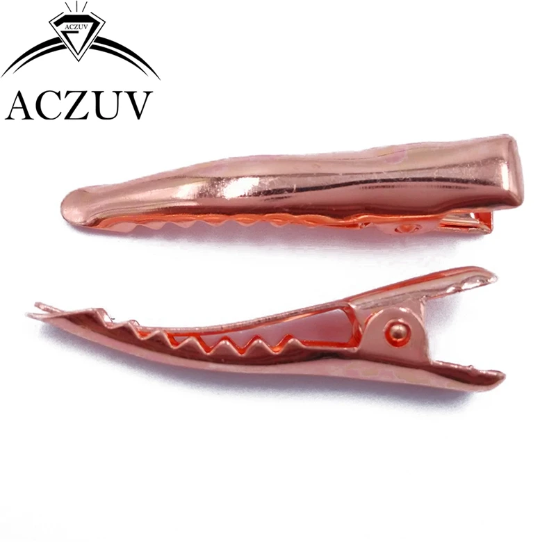 Серебряный/золотой/розовое золото/металл/бронза 35 мм металлические заколки для