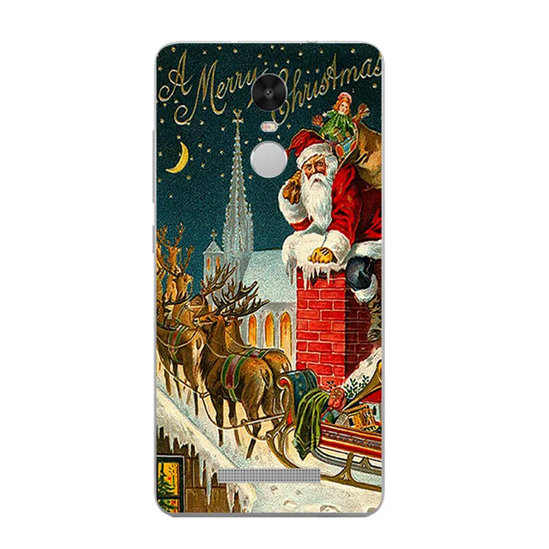 9999 01 Для Xiaomi Redmi Note4 4X силиконовый чехол для телефона для Redmi Note3 задняя крышка тонкая для Hongmi note2 ТПУ Shell Рождеством шаблон - Цвет: 9999 01