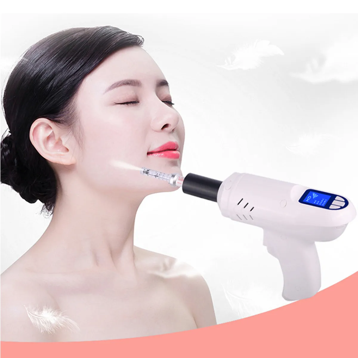 Электрическая игла бесплатно ингалятор шприц-ручка удаление морщин Anti-aging лица кожи Cleaner массажер Гиалуроновая кислота Micro машины