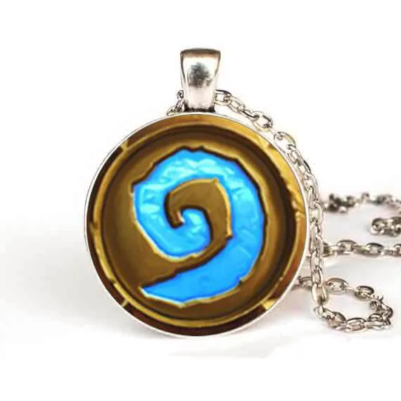 Wow World of Warcraft ожерелье с логотипом Heartstone Game gamer подвеска в стиле стимпанк бронзовая