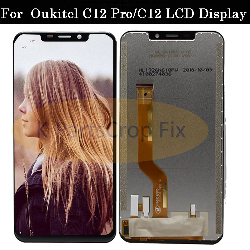 ЖК дисплей 6 18 дюйма для Oukitel C12 Pro сменный сенсорный экран с сенсорным экраном и