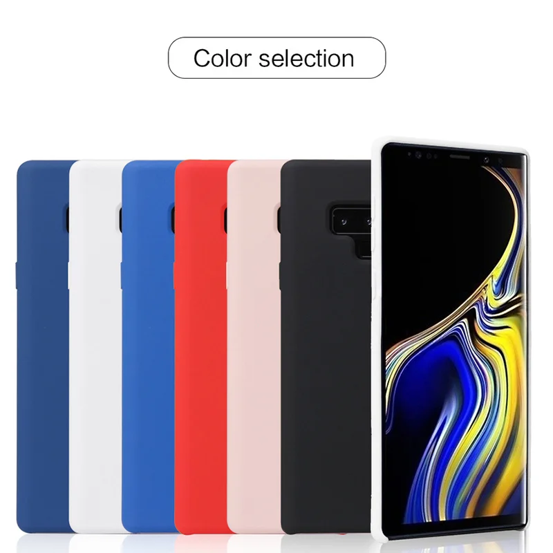 Мягкий Оригинальный Стильный силиконовый защитный чехол для Samsung Note 9 8 S9 S8 S7 Plus J4 J6