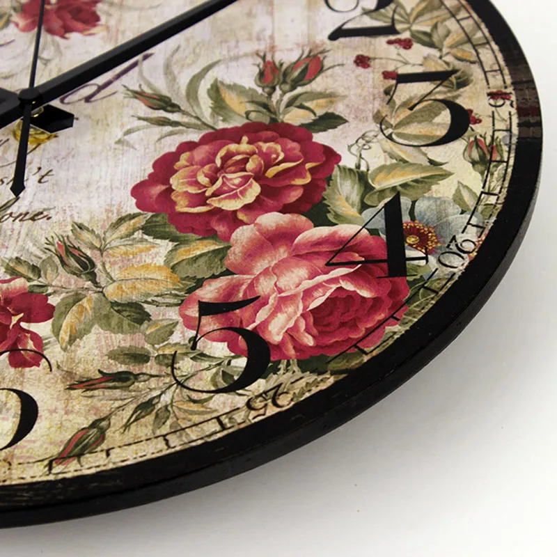 оптовая часы настенные винтаж для дома немой домашние украшение гостинной | Дом и