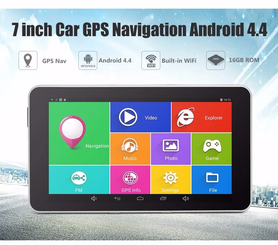 Beling LA101 7 дюймов Сенсорный Экран автомобильный GPS Навигации Android Tablet PC Bluetooth Wifi