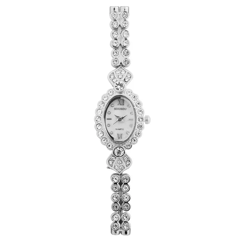 

Fashion Women watches Small Exquisite Crystal Rhinestone Bracelet Ladies Quartz Wrist Watch Female Clock Relogio Feminino /C
