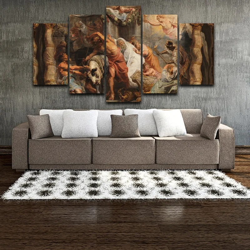 Классический художественный Печатный Одежда с ручной росписью маслом на холсте