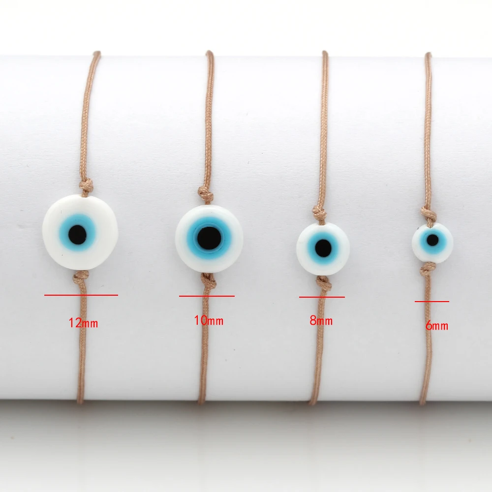 Плетеный Синий браслет на ногу Lucky Eye от сглаза браслеты сделай сам веревочная