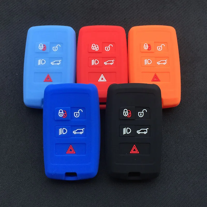 Силиконовый чехол для автомобильного ключа Land Rover Range SPORT Evoque Discovery 5 кнопок