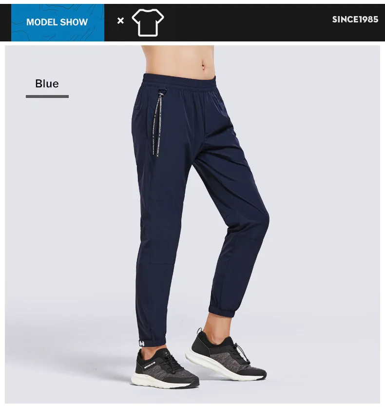 Summer New Jogging Pants Men Brand High Quality Loose Gym Pants Men Breathable Quick Dry Elastic Training Pants