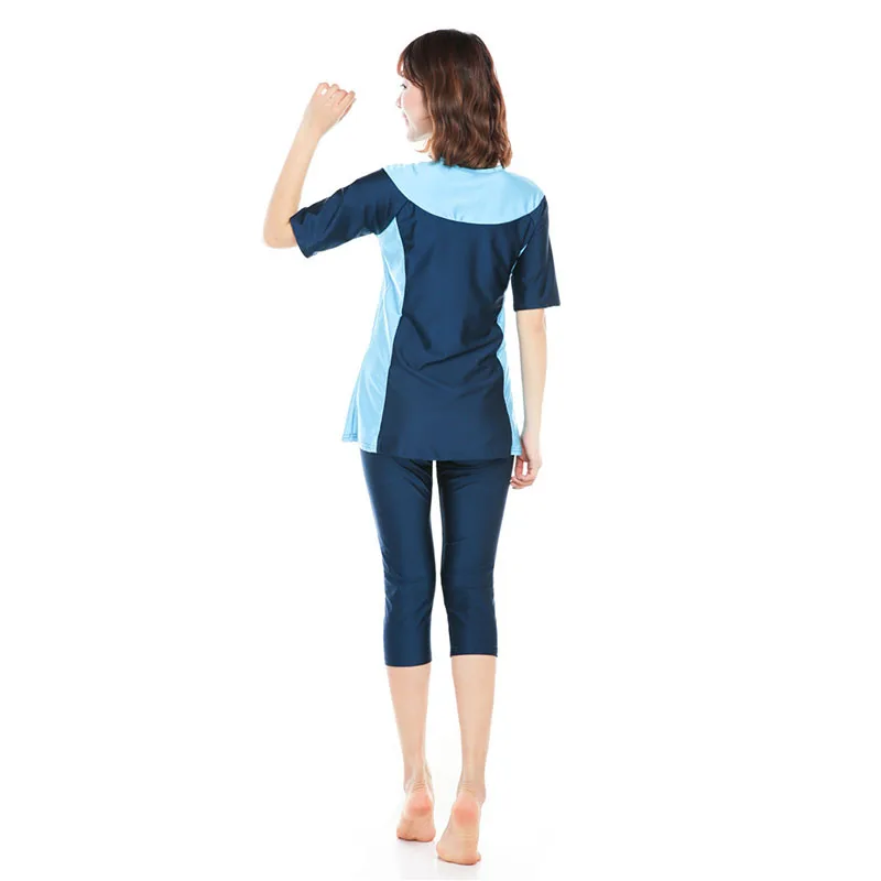 Женский купальник с коротким рукавом Мусульманский скромный стиль Муслима