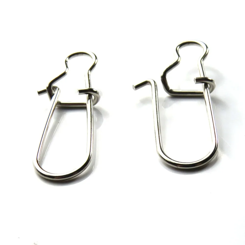 20 шт./лот Рыболовная Снасть из нержавеющей стали с быстрой блокировкой