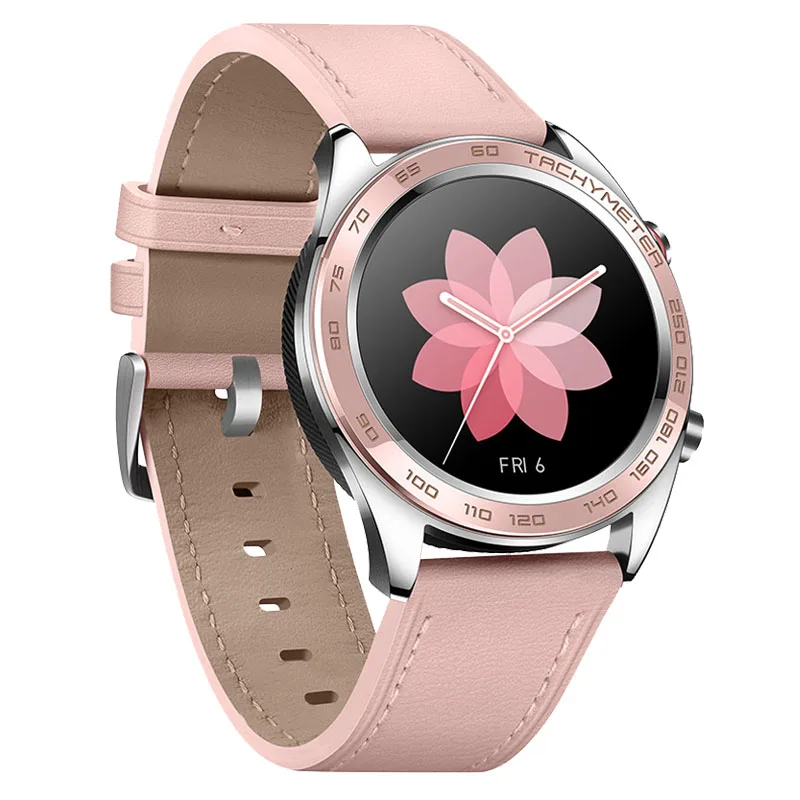 HONOR Honor Watch dream умные часы NFC gps водонепроницаемый трекер сердечного ритма трекер сна рабочее напоминание о сообщениях женский подарок - Цвет: coral pink ceramics