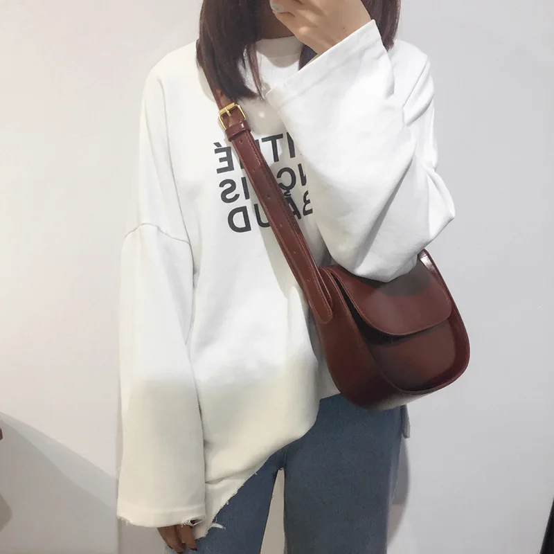 Youda оригинальный дизайн простой стиль женская сумка мессенджер полукруглая