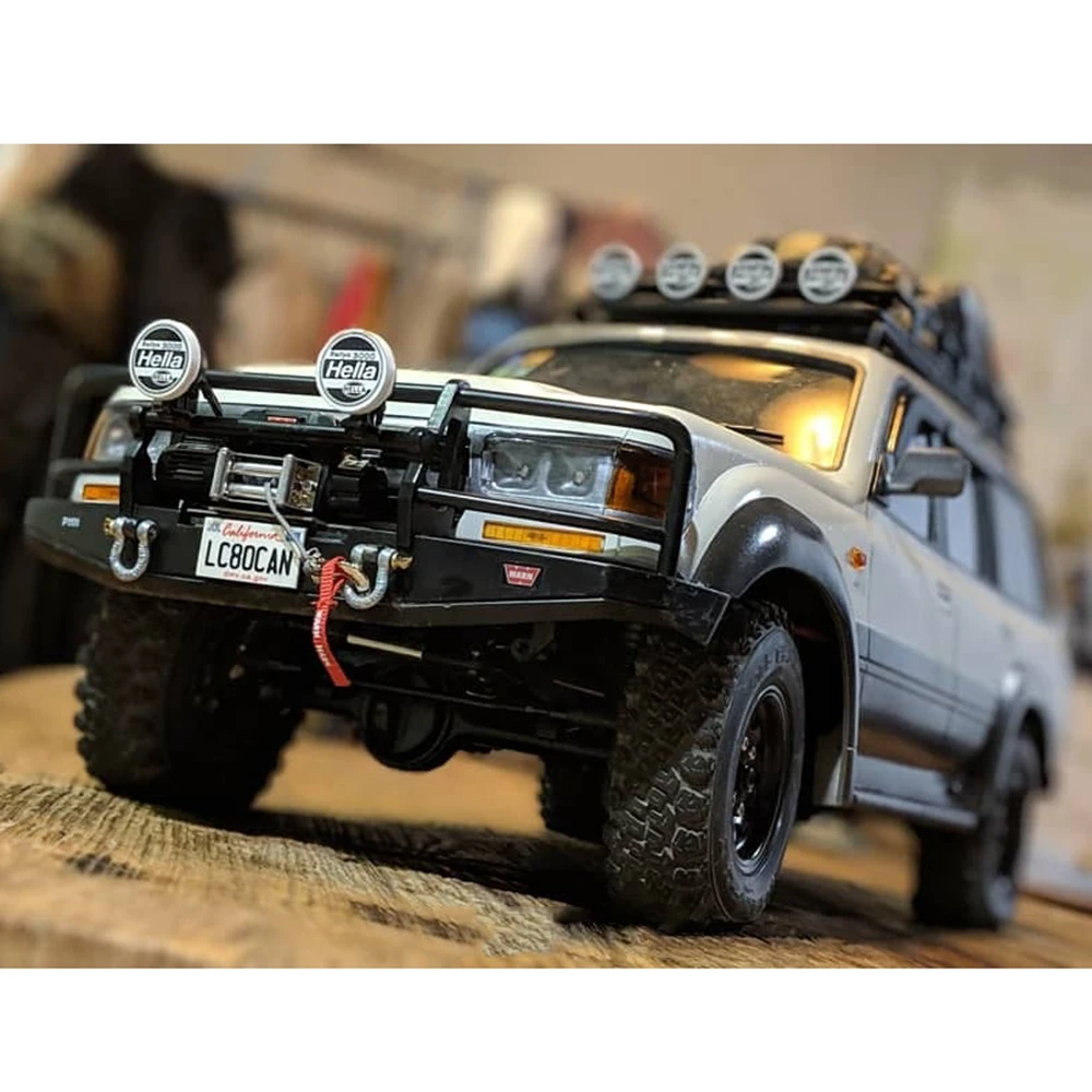 2 шт./4 шт. Круглый/Квадратный светодиодный светильник и крышка для 1:10 RC Crawler Traxxas TRX