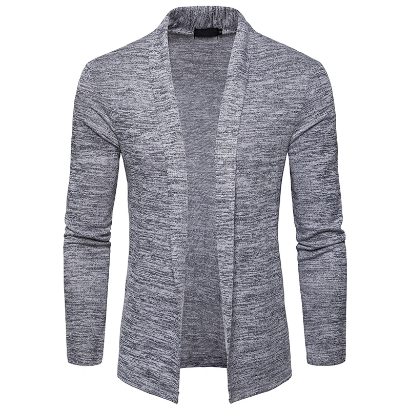 Новое поступление 2018 модный мужской повседневный весенний свитер однотонный